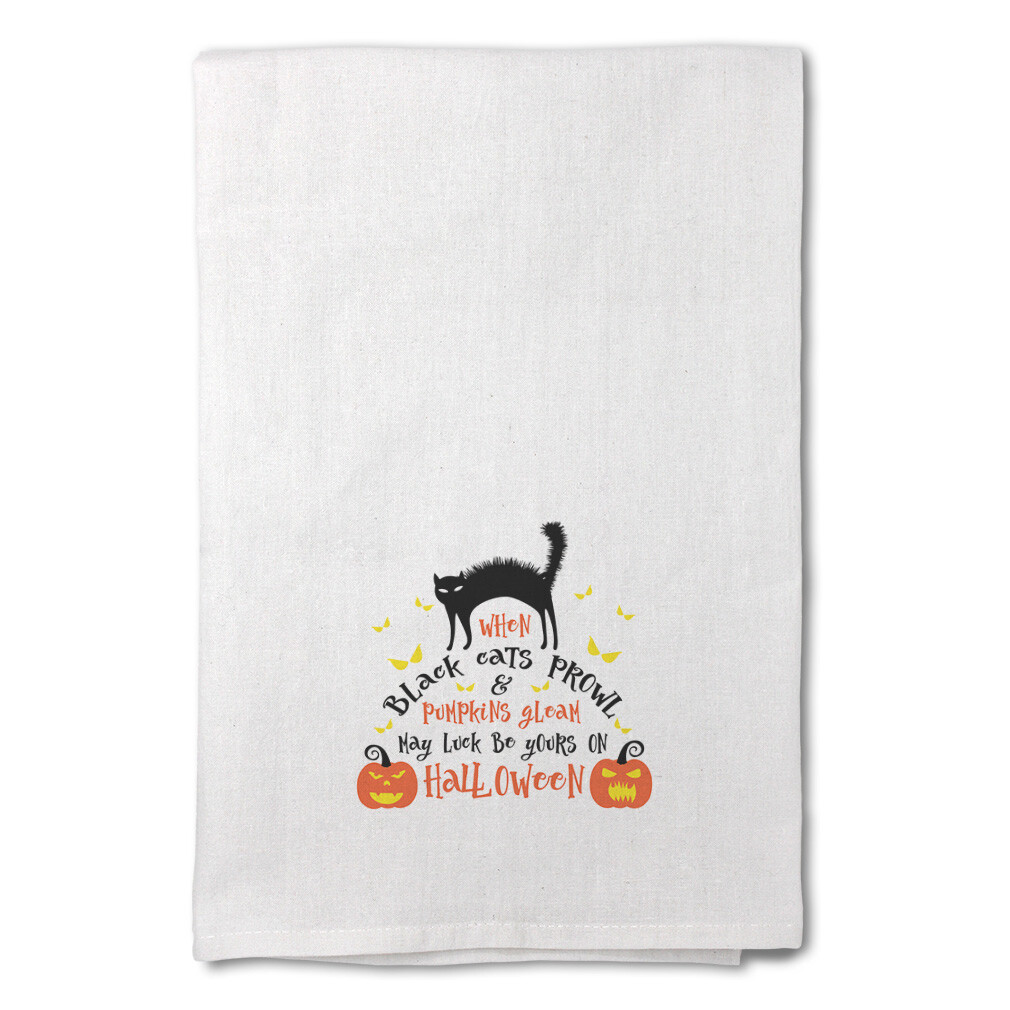 Decor Flour Kitchen Towels Halloween Cleaning Supplies Dish Towels White
