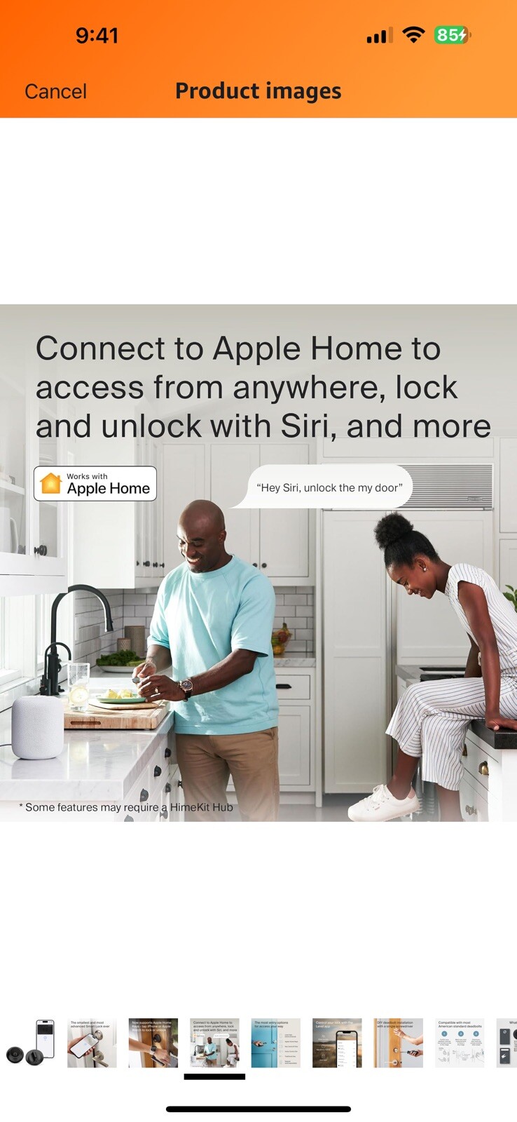 Level Lock+ Smart Lock - World's Smallest Smart Lock Plus Apple Home Keys