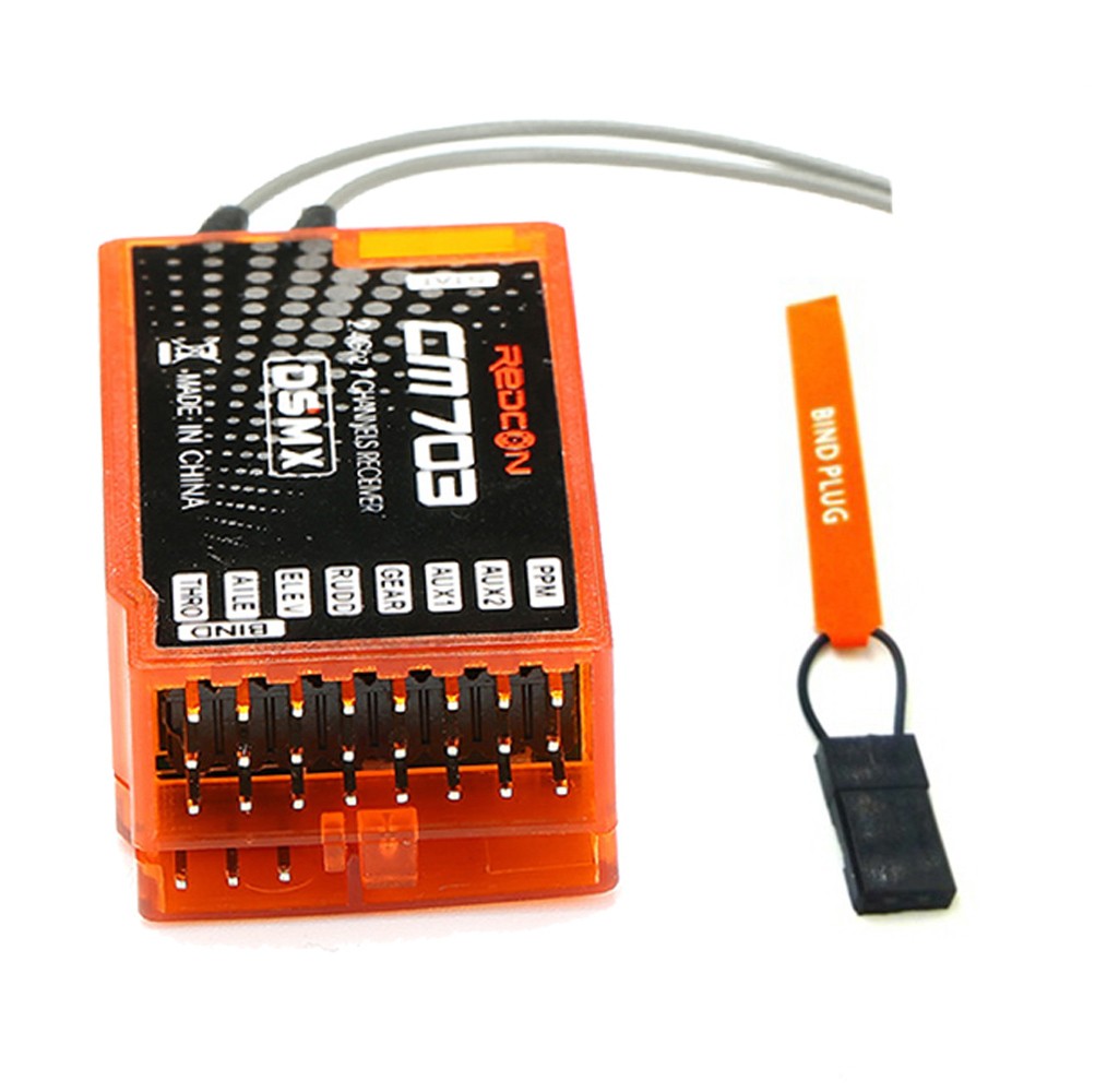24G 7 Channels RC REDCON CM703 2.4G 7CH Receiver With PPM Output for DSM2 DSMX e