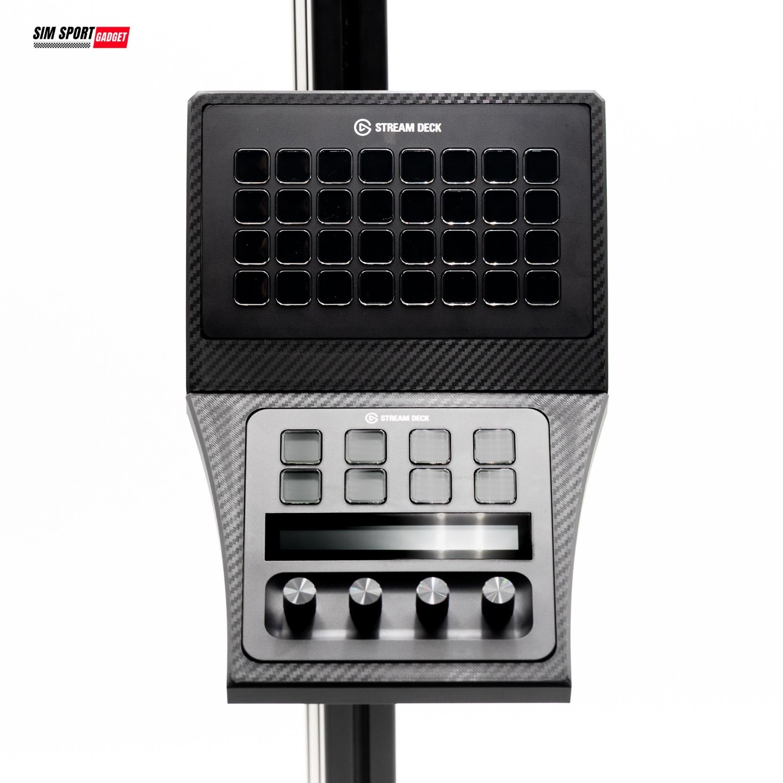 Stream Deck XL + Plus Combo Console Mount for Sim Racing Rig | Flight Rig |