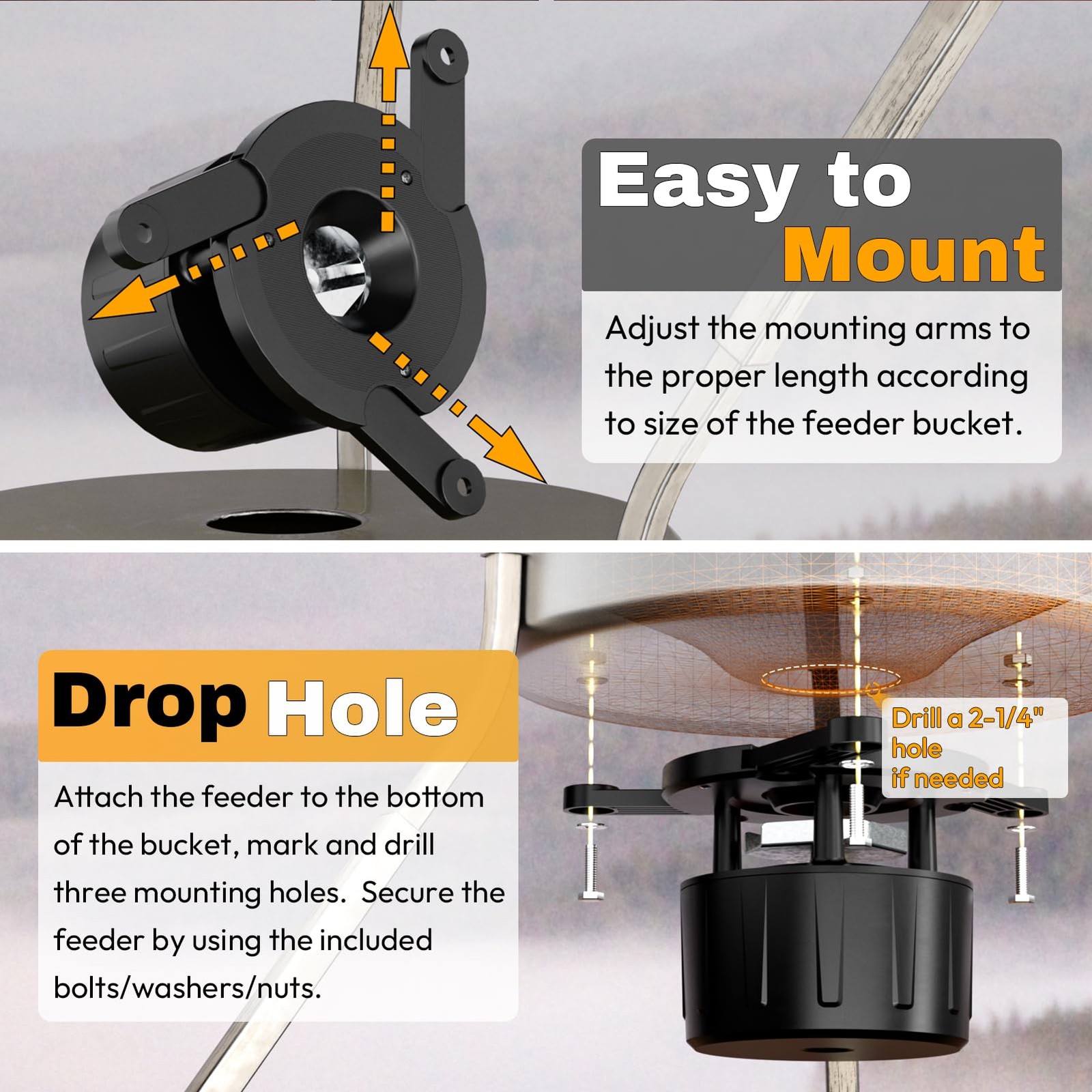 Deer Feeder Kit, 6V Feeder Kit, Feeder Motor Timer Kit, Small-Size Game Feed...