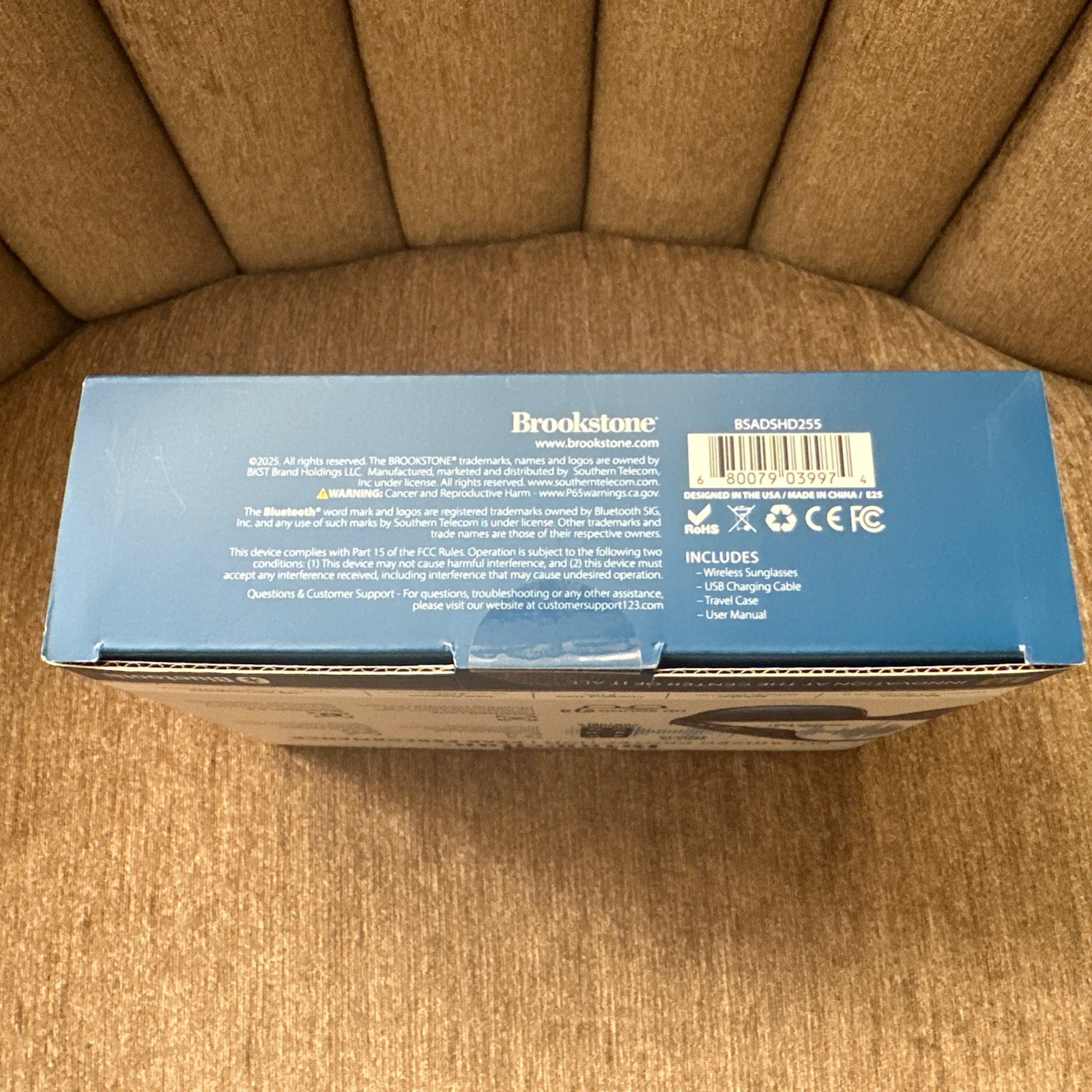 Brookstone Wireless Audio Sunglasses Bluetooth Stereo Speakers Polarized