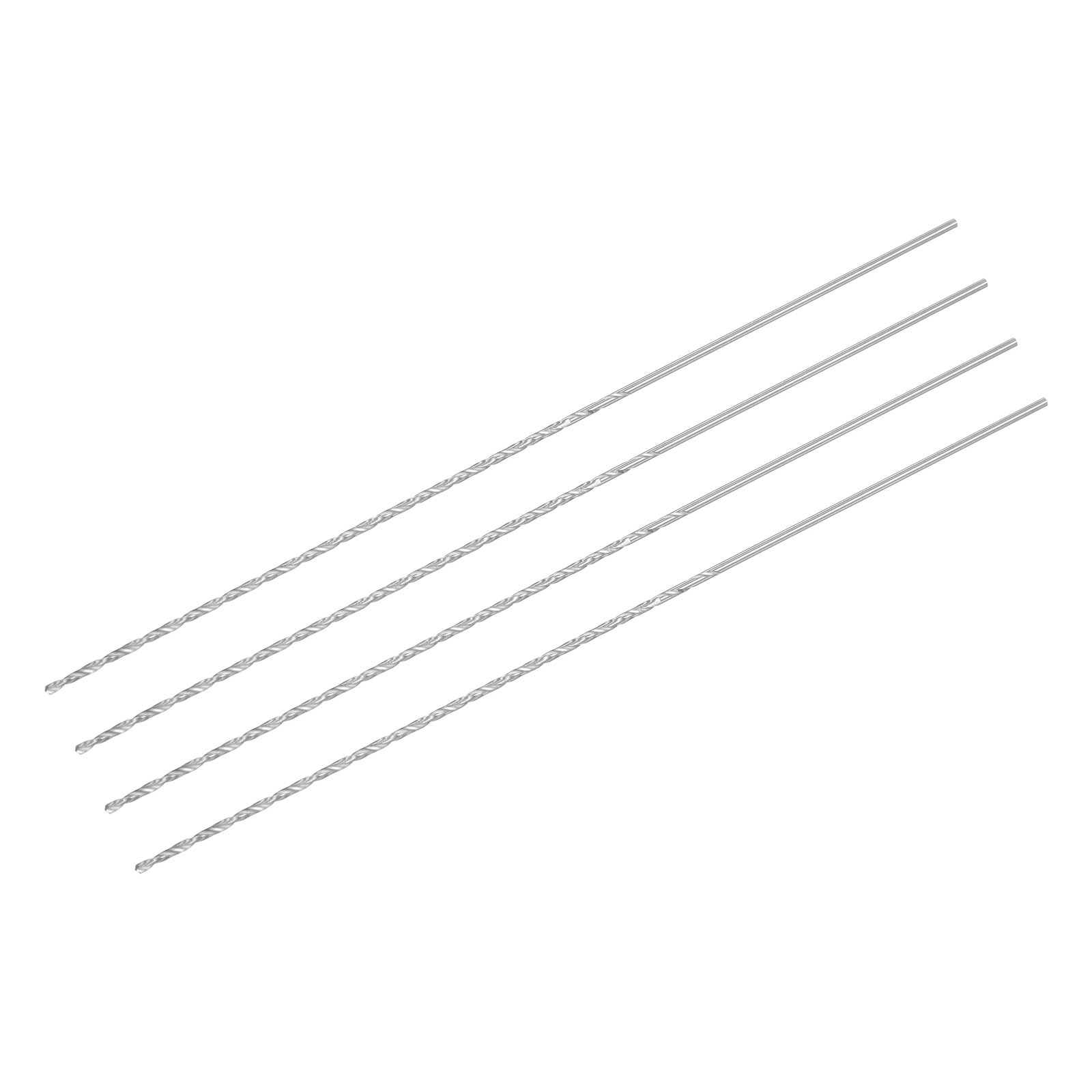 1.5mm Twist Drill Bits High-Speed Steel Extra Long Drill Bit 160mm Length 4pcs
