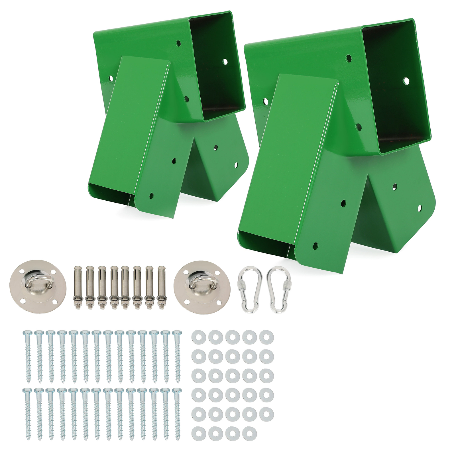 2 Pcs 1-2-3 A-Frame Brackets Brand New For Swing Set with All Hardware