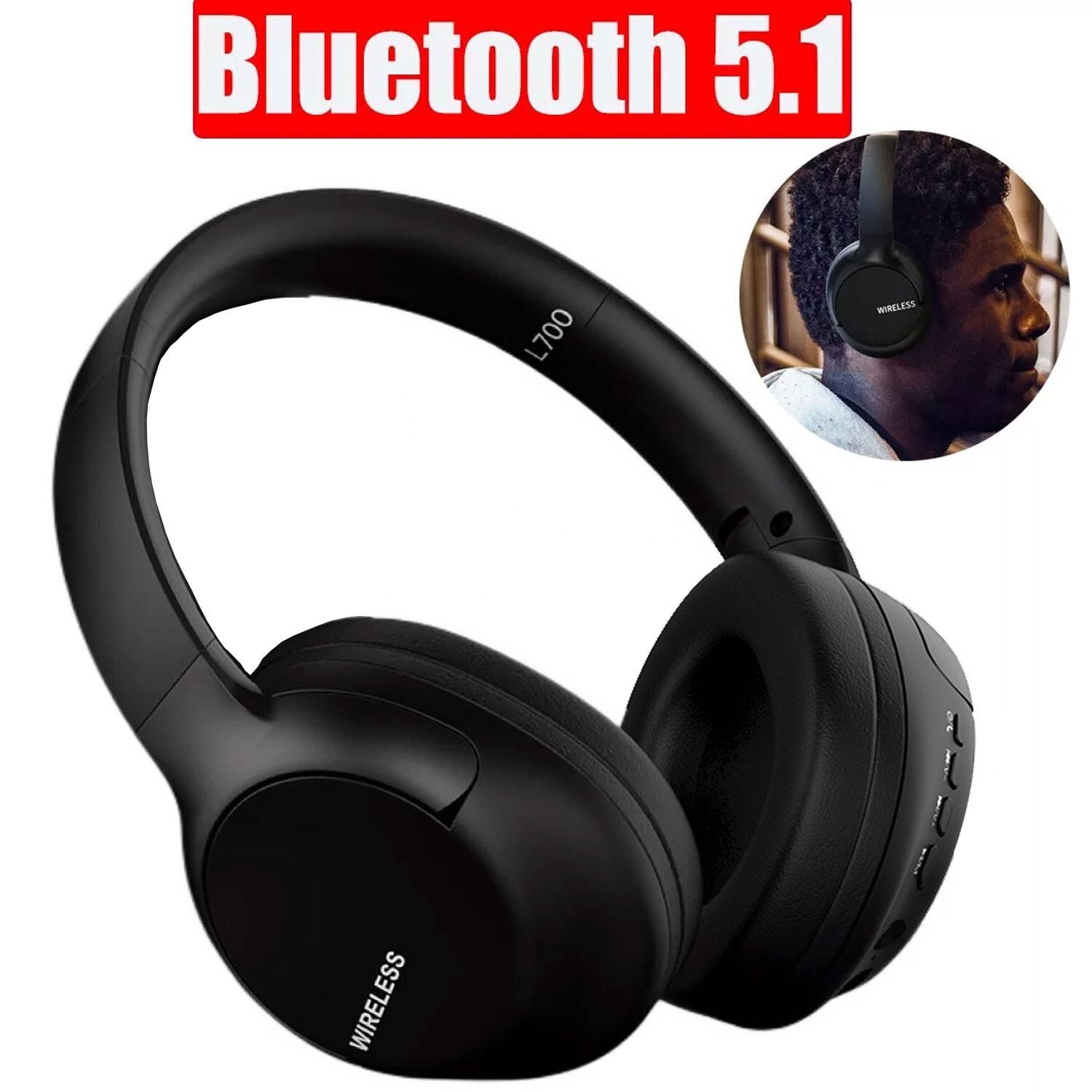 Wireless Bluetooth Over-ear Headphones For Apple iPhone 16 Pro Max 16 Plus 16e