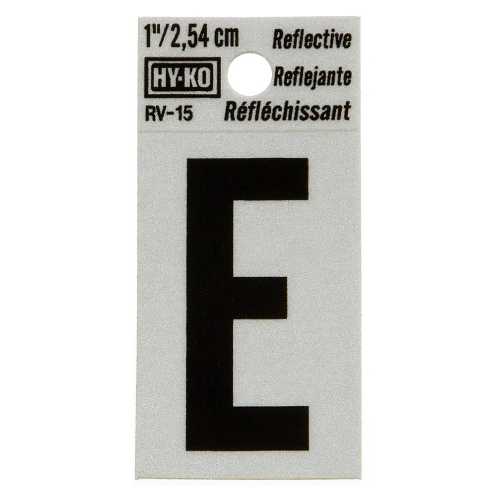 Hy-Ko™ 1.25" Reflective Letter E (10 pcs.)