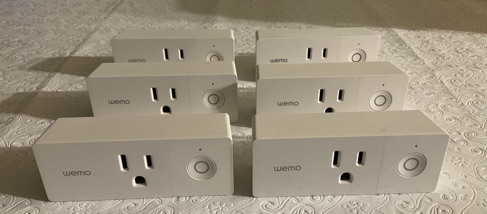 Wemo Mini Smart Outlet Plug Wi-Fi Enabled, White, F7C063, Pack of 6