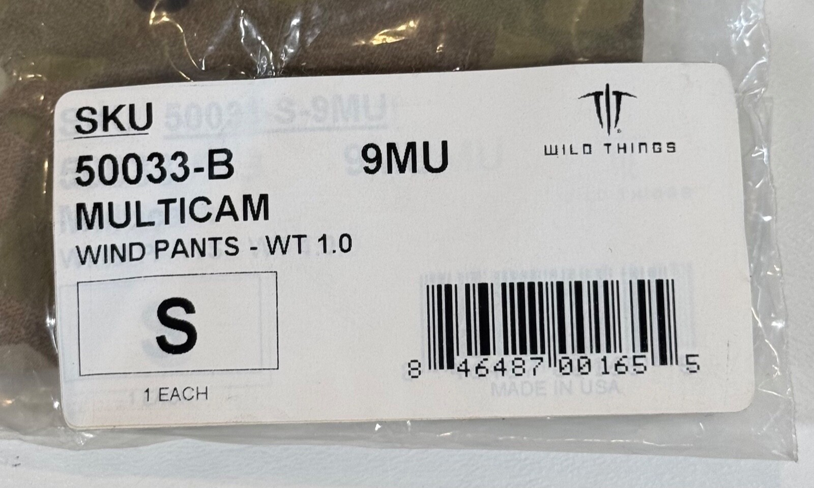 New Wild Things Tactical Wind Pants Multicam OCP Size Small