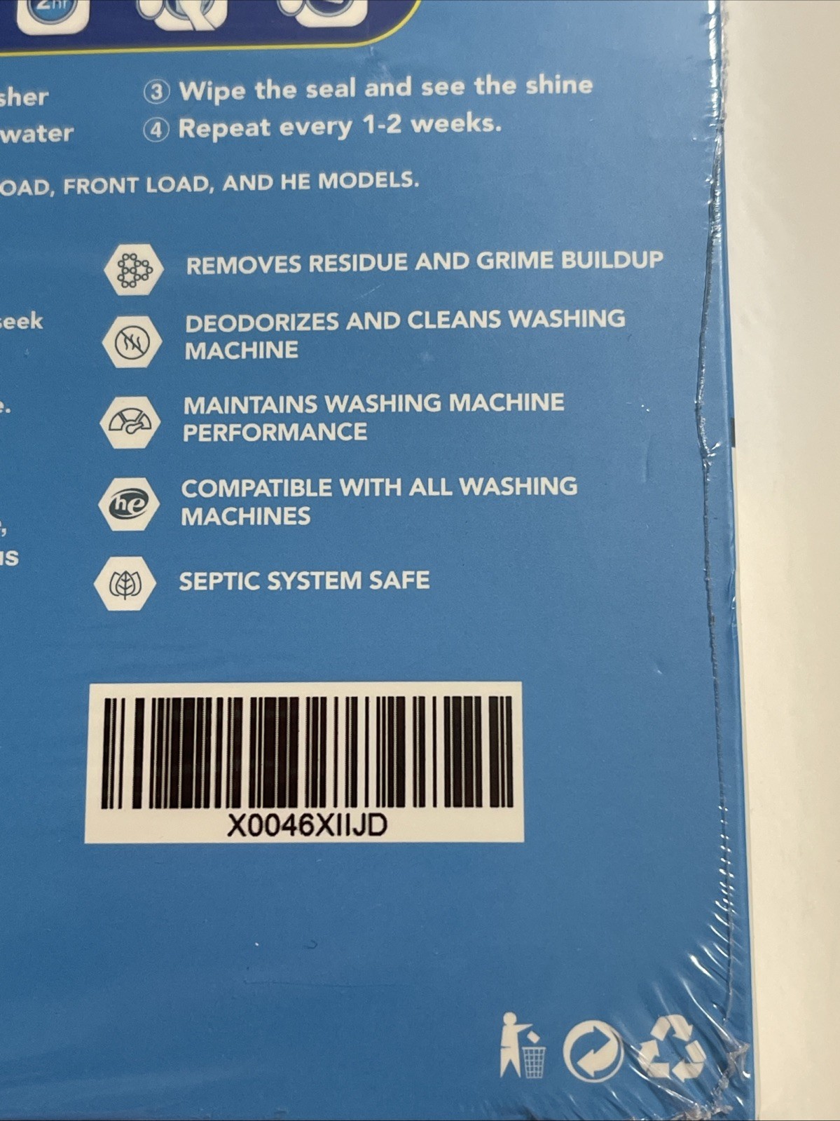 Splash Washing Machine Cleaner Tablets 6 Pack Eco Friendly New Sealed