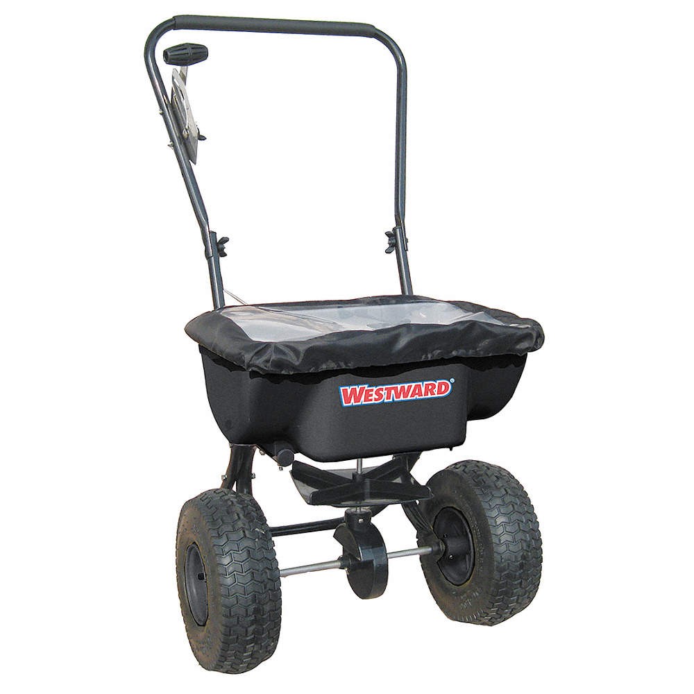 WESTWARD 10F635 Broadcast Spreader,30 lb.,Pneumatic 10F635