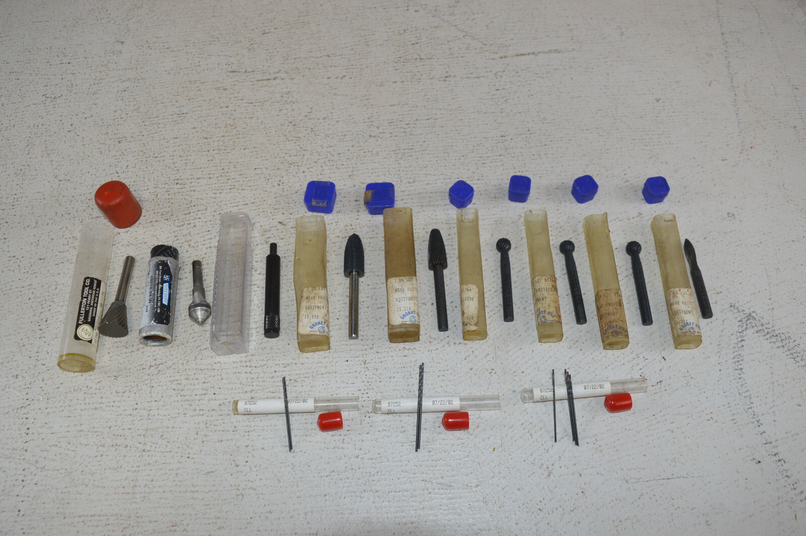 Machinist Burr and Drill Bit Lot Grobet & Others