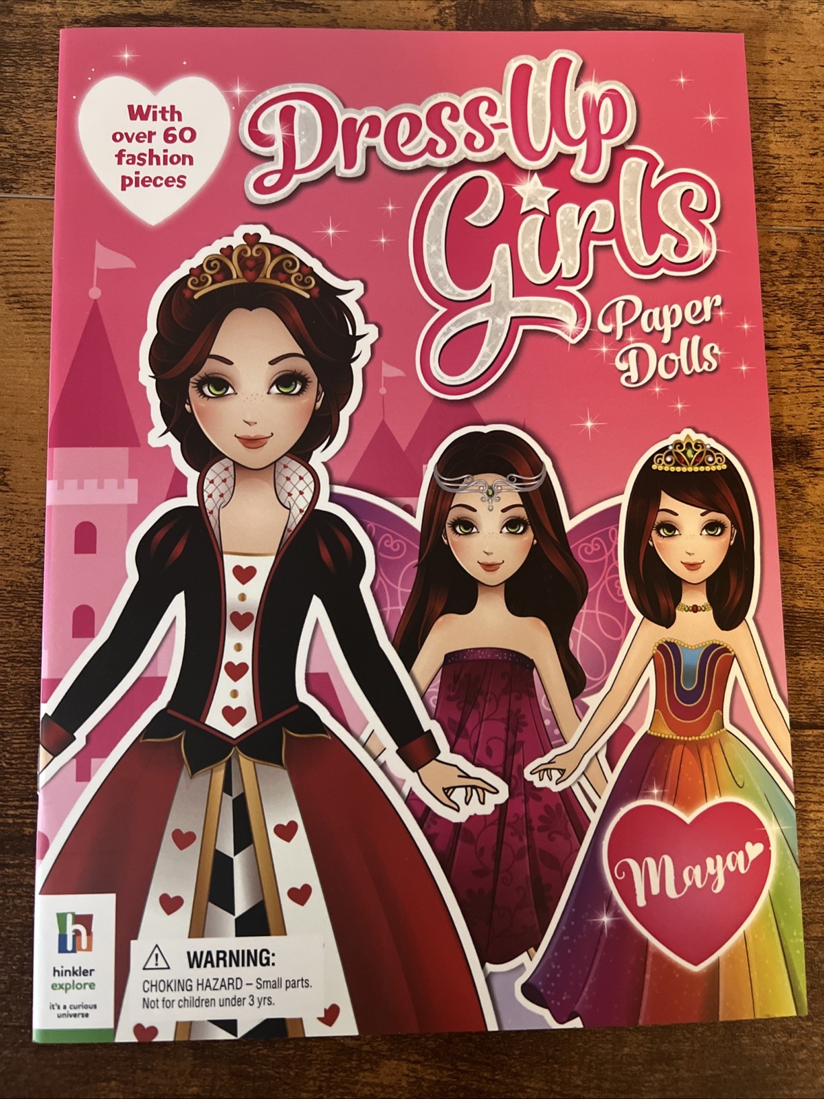 NEW Maya Dress up girl's paper dolls activity book over 60 fashion pcs