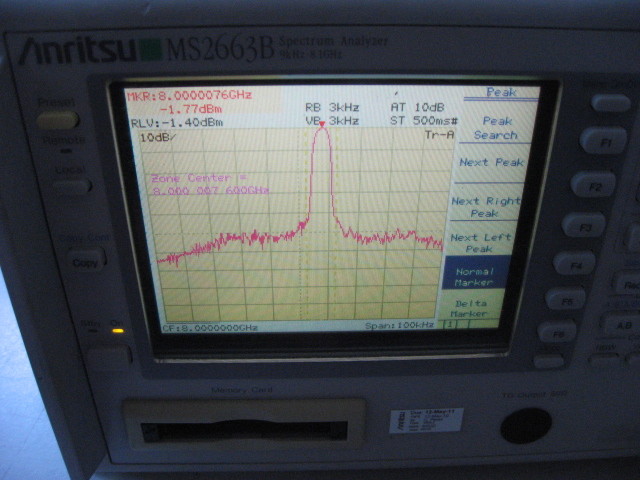 Anritsu MS2663B Spectrum Analyzer TESTED! 9 KHz - 8.1 GHz BW Color Display