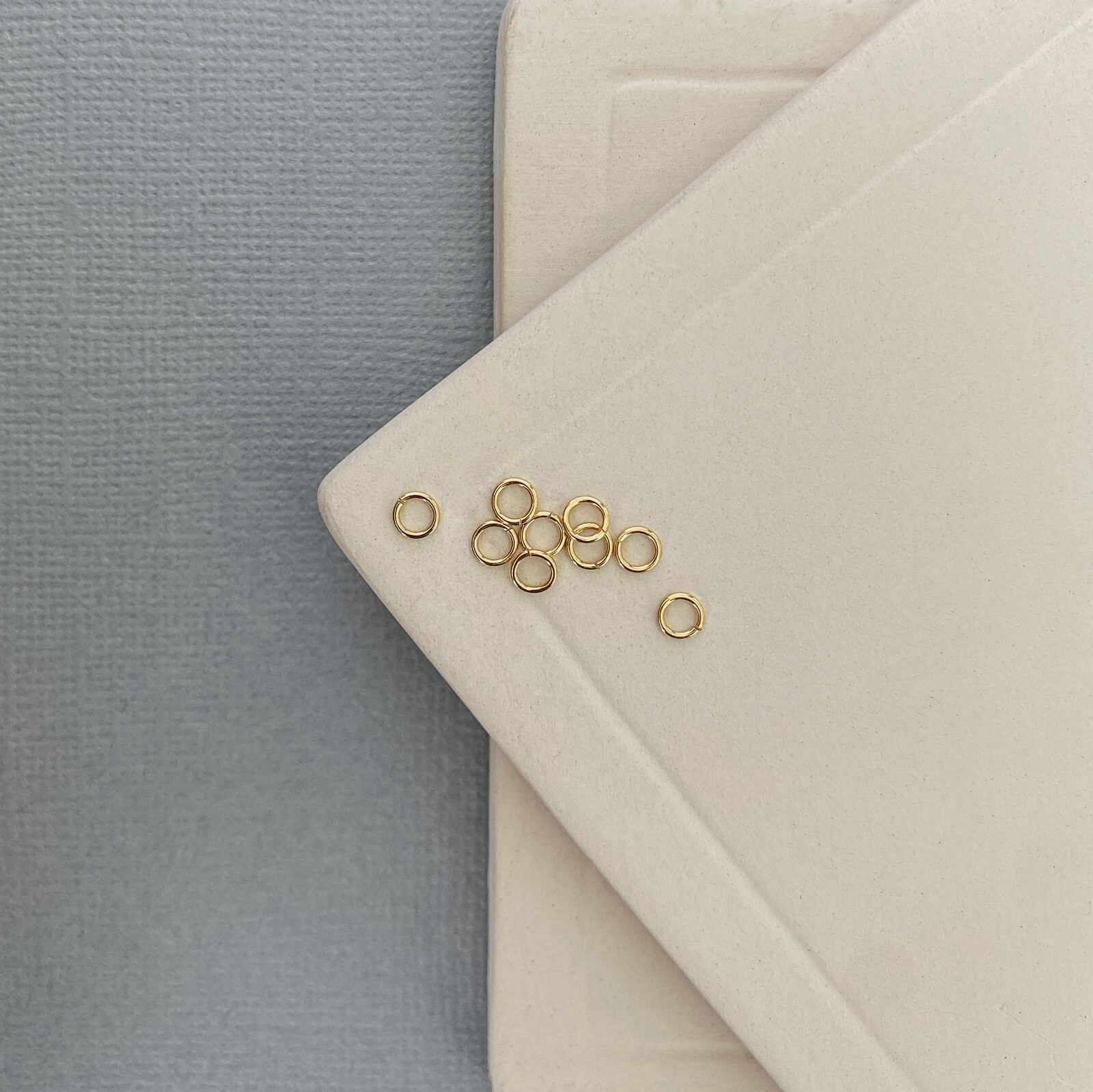 10k Solid Gold Jump Ring, 2.5mm Open Connector Finding for Jewelry Making