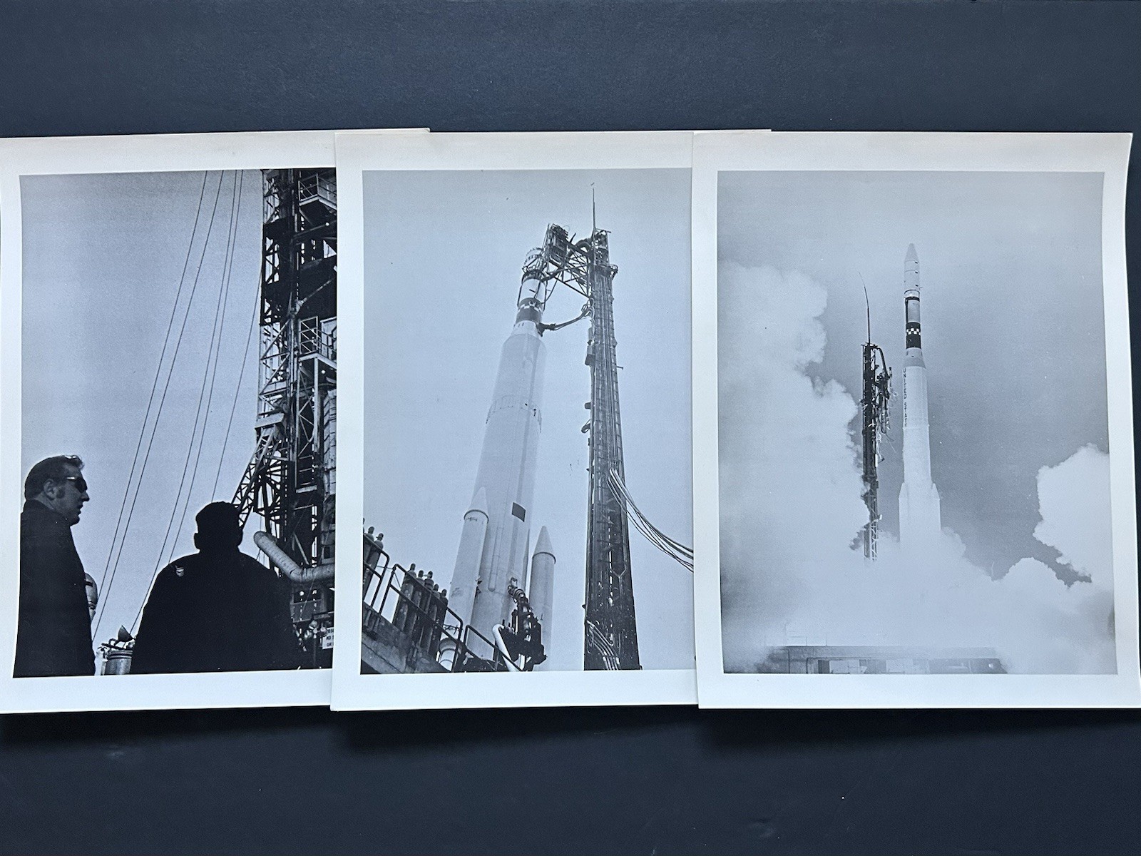 1969 NASA TRW “OGO-F Satellite Thorad Agena-D Rocket” Photograph Lot of 3