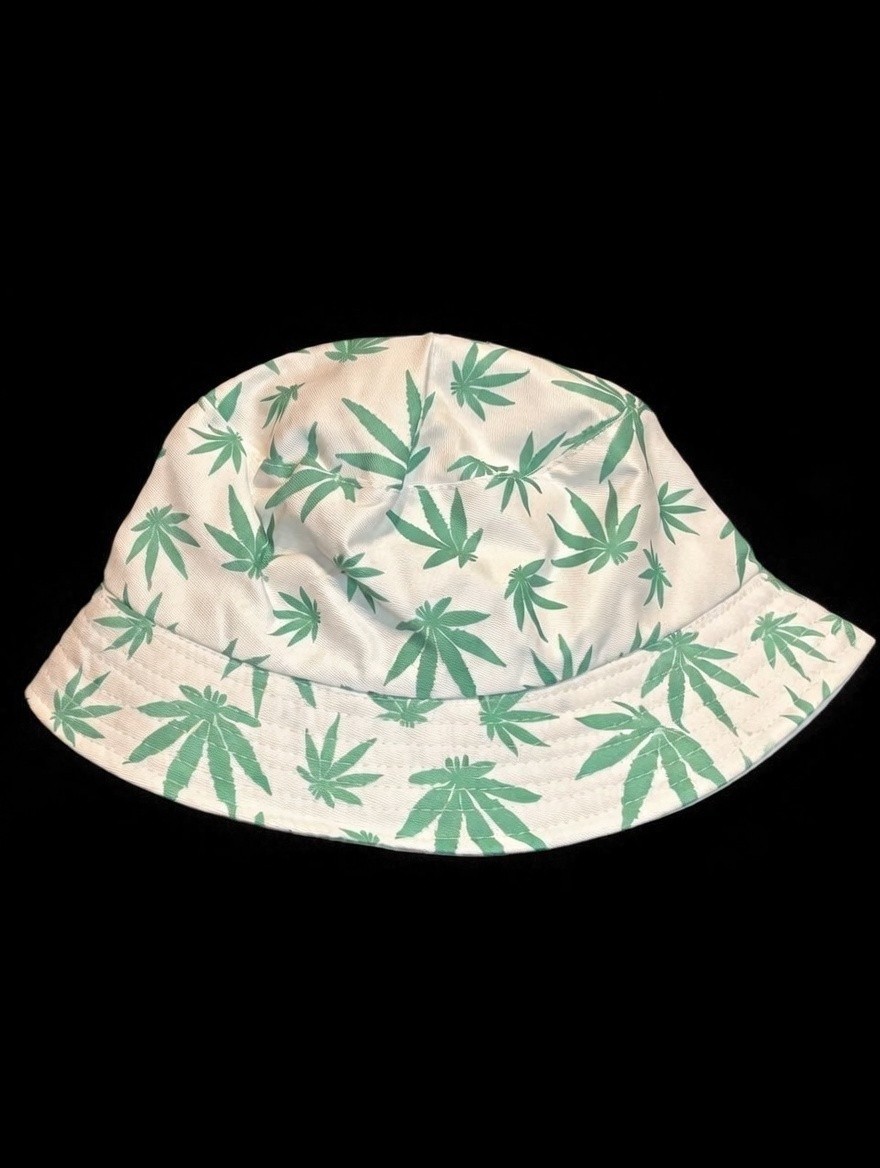Unisex Leaf Pattern Bucket Hat