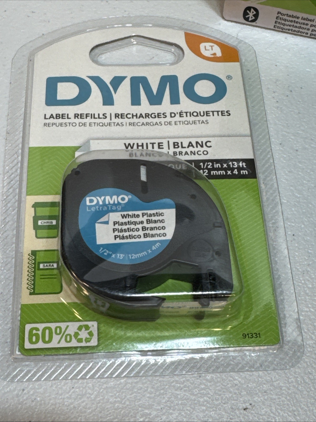 Dymo Bluetooth Compact Wireless Label Maker LetraTag 200B with Extra Refill
