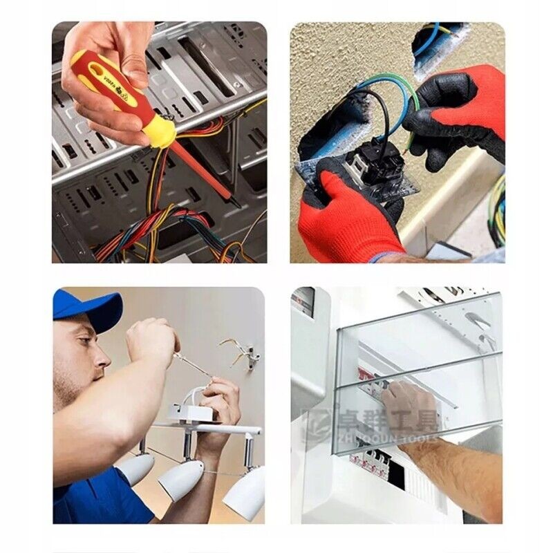 Insulated Screwdriver Set Magnetic Torx & Phillips Tips Electrician Repair Tool