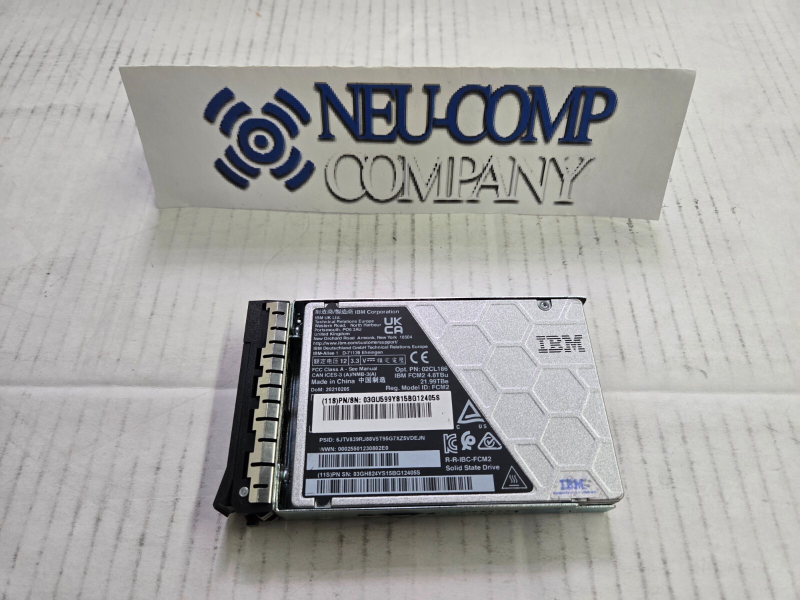 IBM 2076-ADS5 9848-AHS5 2078-AES5 4.8TB NVMe FCM2 Flash Drive 02YC416 03GH469