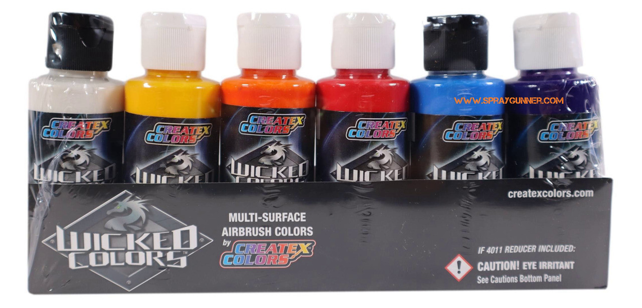 Createx Wicked Colors 2oz Essential Pearlized Set W132