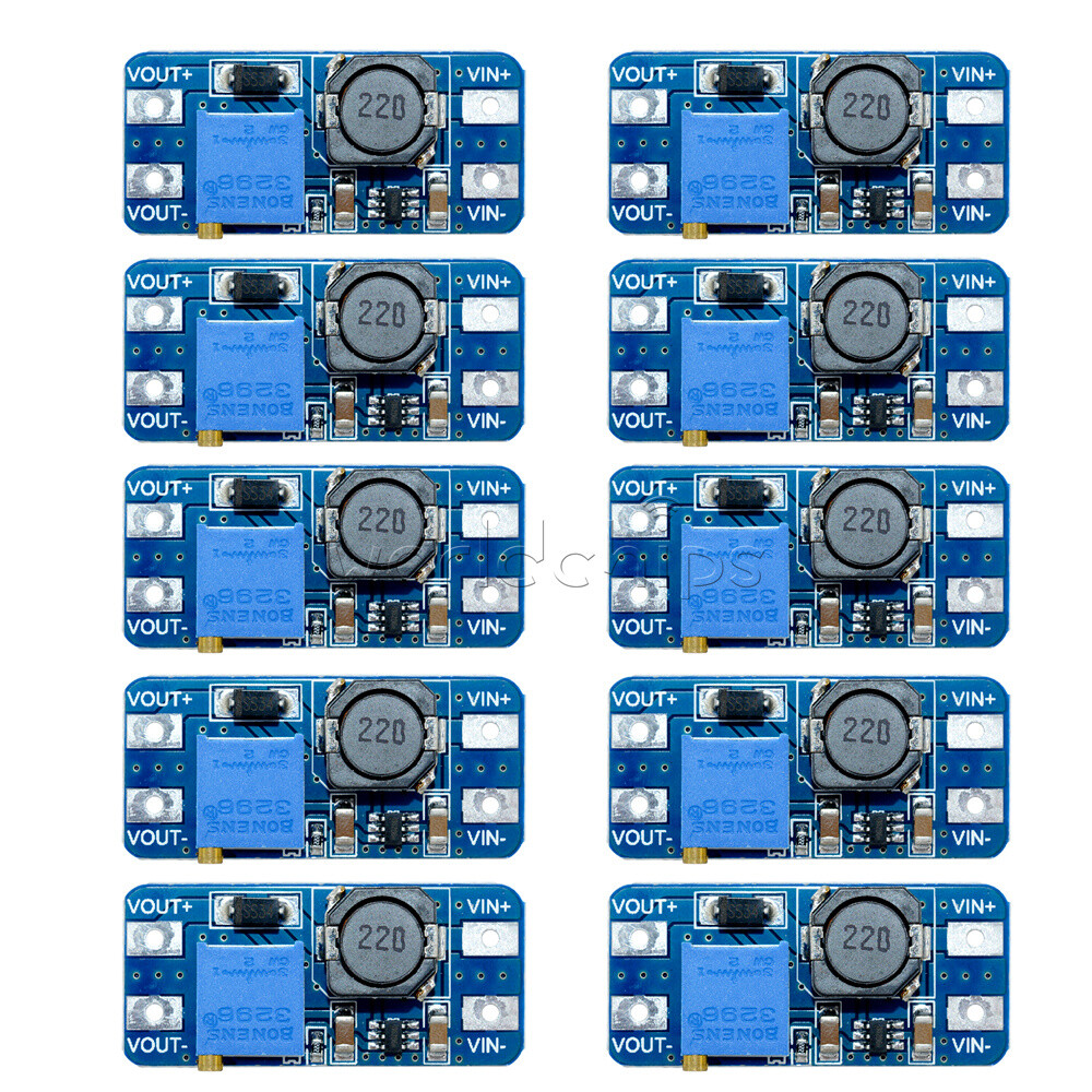 10PCS MT3608 DC-DC Step Up Power Apply Booster 2A Power Module For Arduino New