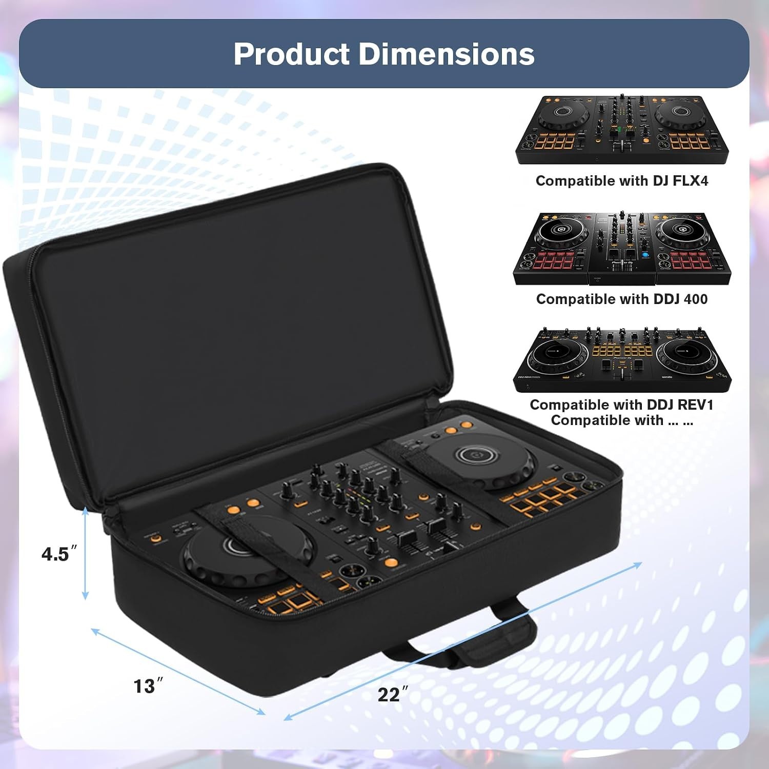 DJ Controller Case Compatible with DDJ / DDJ 400 / / SB3 | DJ Controller Bag ...