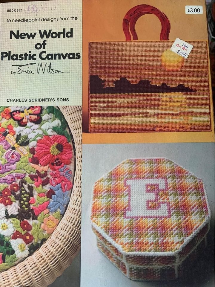 New World of Plastic Canvas Erica Wilson Needlework Pattern Book