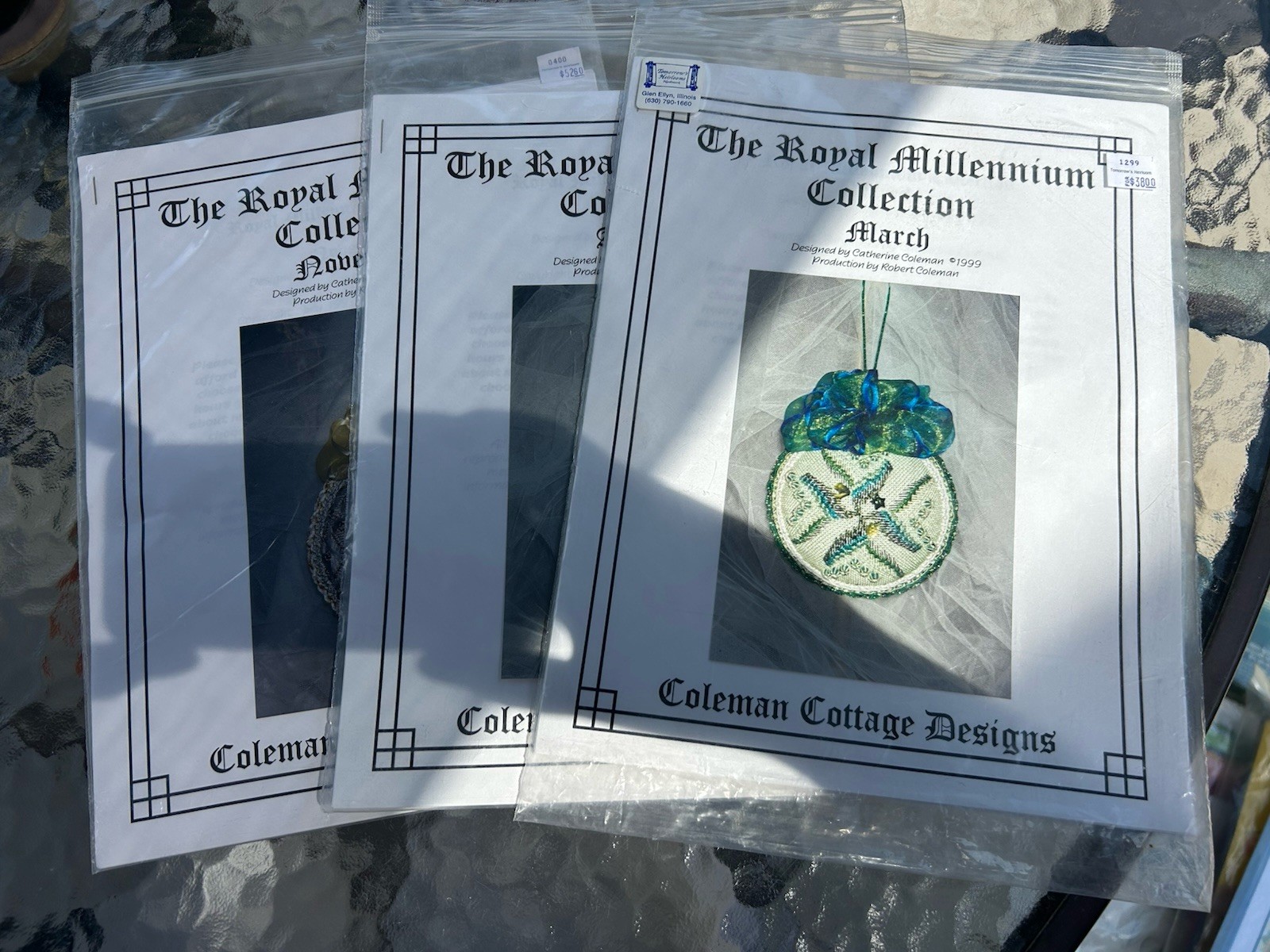 Coleman Cottage Designs Royal Millennium Collection  August, March, November