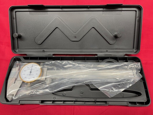0-6" Dial Caliper, White Face, 0-6" Range, Dual Scale IN STOCK