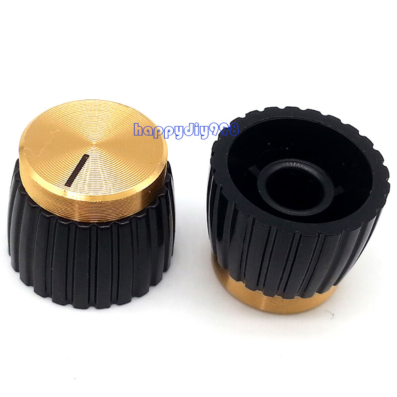 50PCs potentiometer Knob for Marshall Guitar AMP Effect Pedal D Shaft 6mm hole