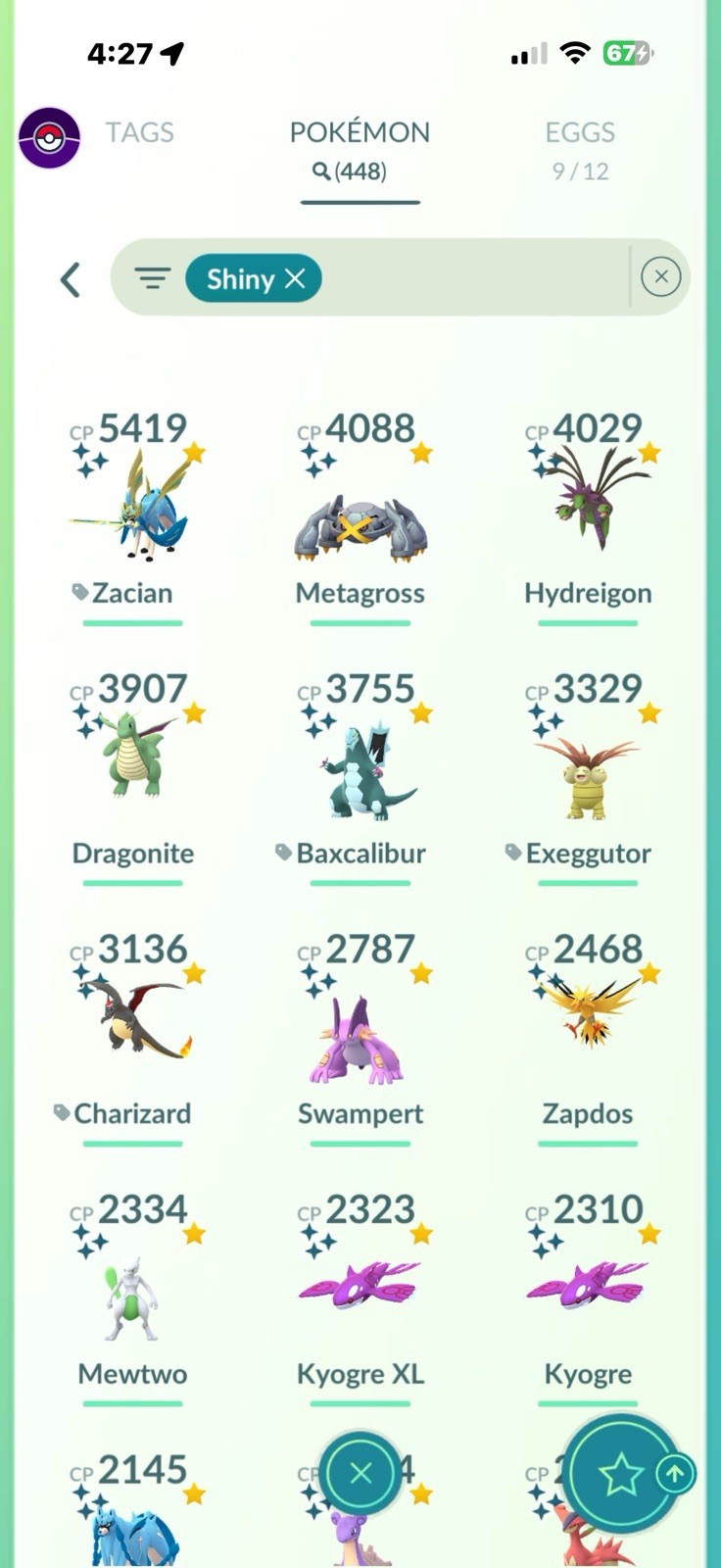 Pokémon GO Level 73 Game Account Legendary Shiny Pokémon Collection