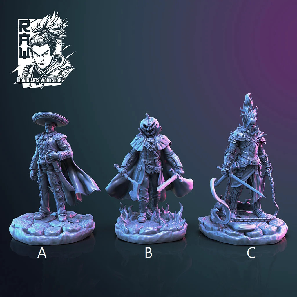 The Cursed Vanguard on foot - Resin Tabletop Miniature