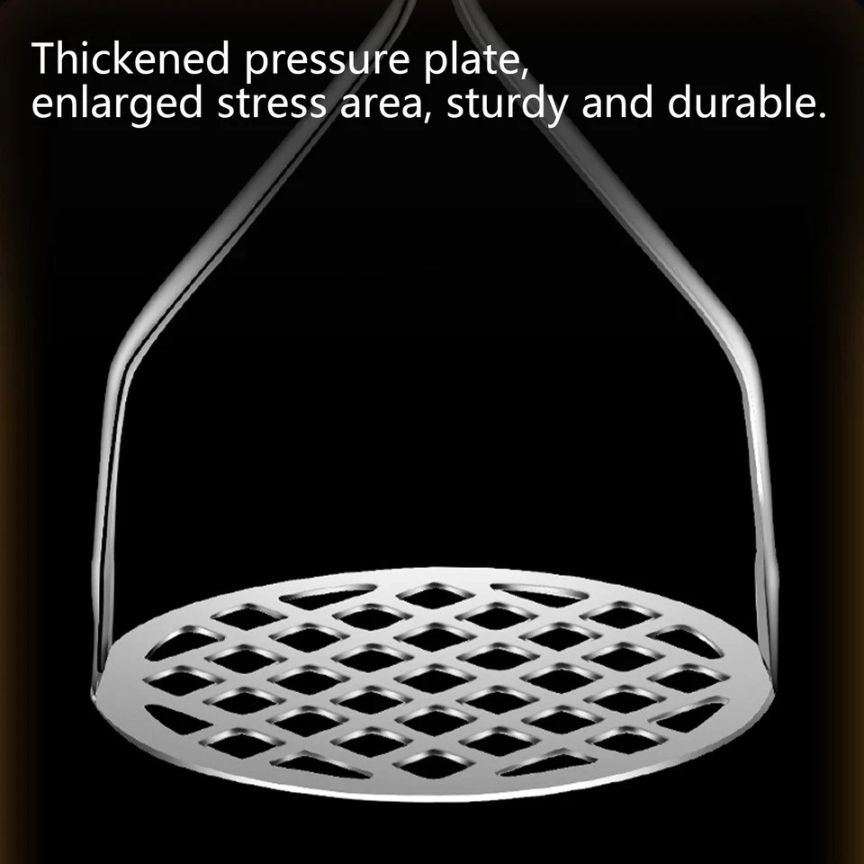 Potato Masher Hangable Stainless Steel Ricer & Vegetable Crusher Kitchen Gadget*