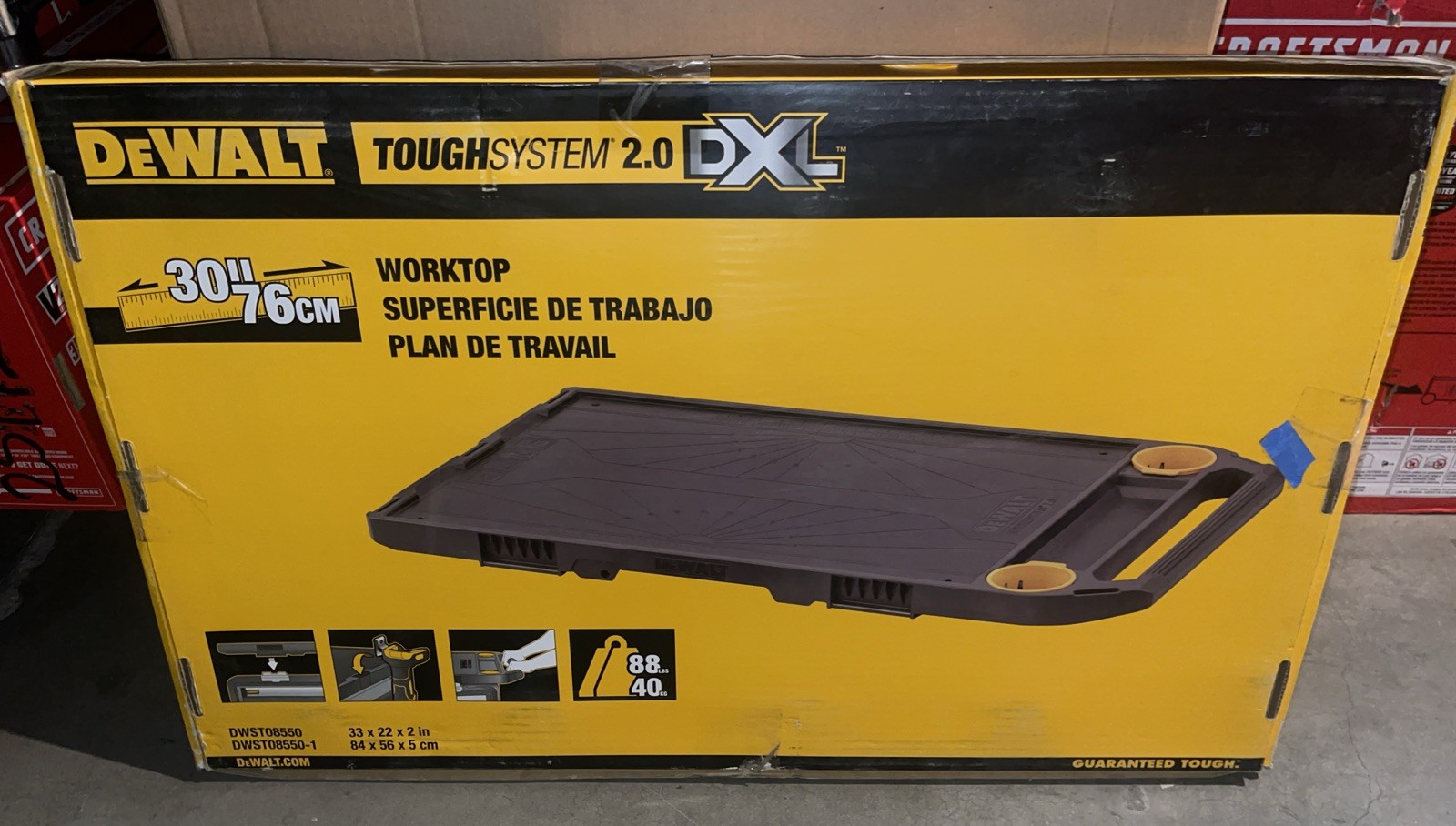 DeWalt DWST08550 TOUGHSYSTEM 2.0 DXL 30 in. Worktop - New In Box