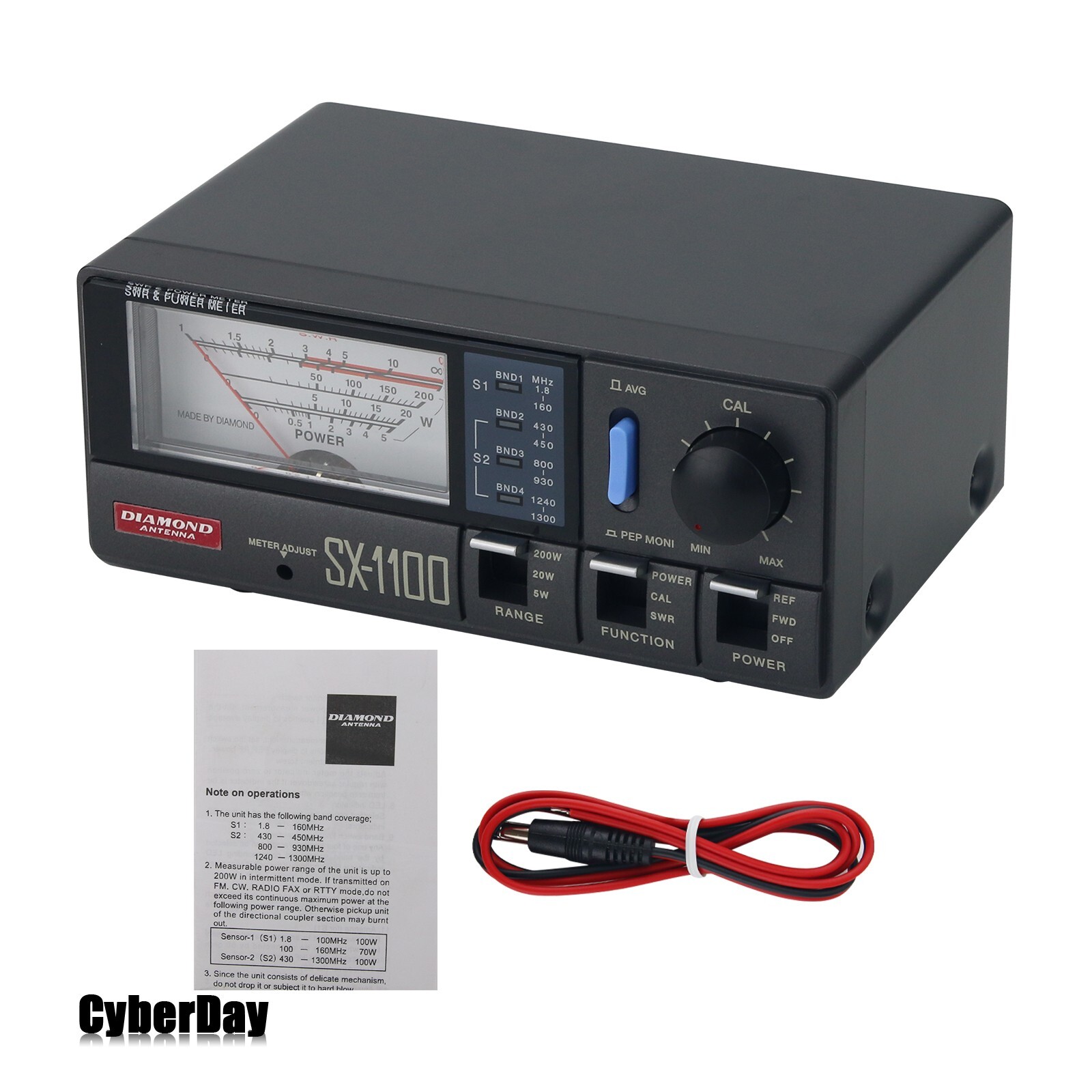 SX-1100 Original SWR Meter SWR Power Meter Power Watt Meter for Diamond Antenna