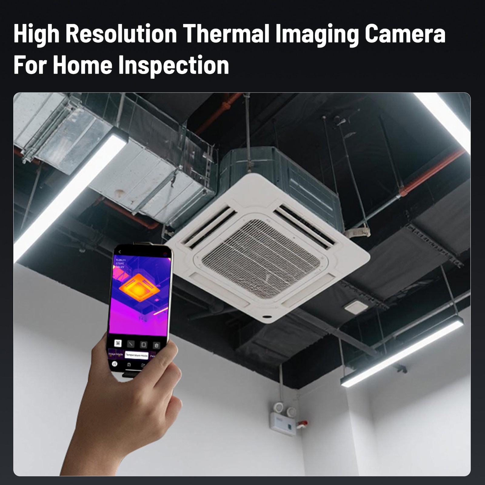 256x192 IR Resolution Wireless Infrared Thermal Camera for Android & iOS WiFi