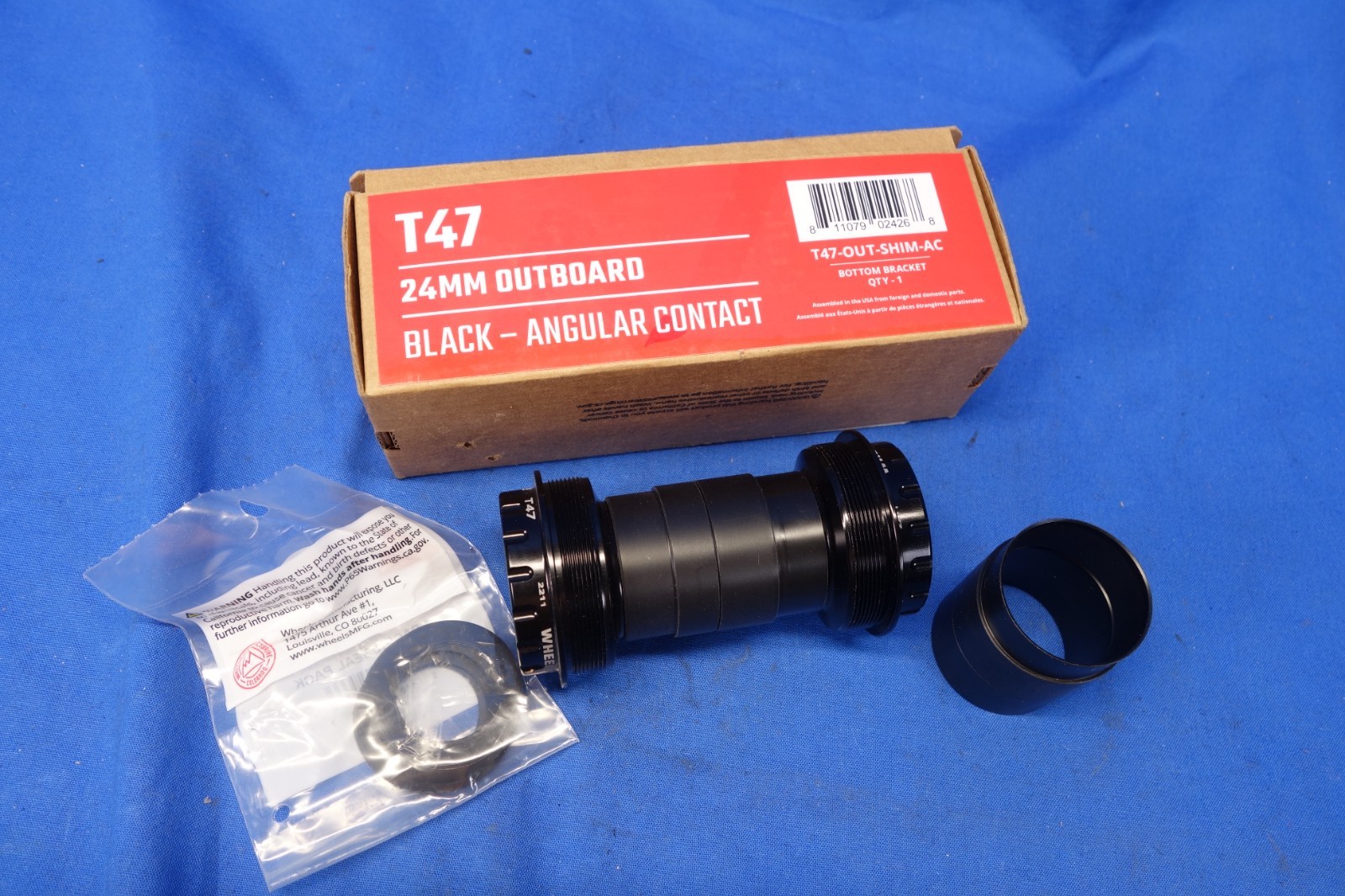 NEW Wheels MFG 24mm (Shimano) T47 Outboard Bottom Bracket, T47-OUT-Shim-AC