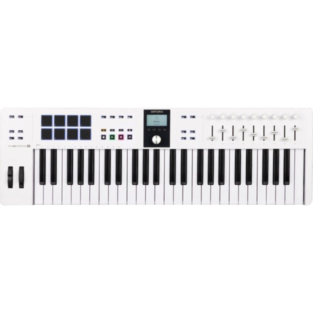 Arturia KeyLab Essential mk3 49-Key Universal MIDI Controller and Software White