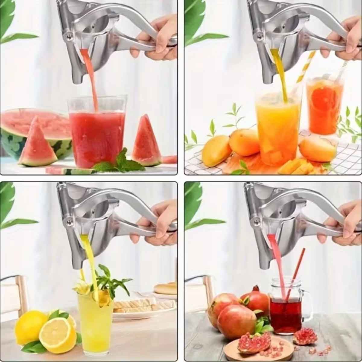 Portable Handheld Aluminum Juicer Fresh Fruit Juice Squeezer