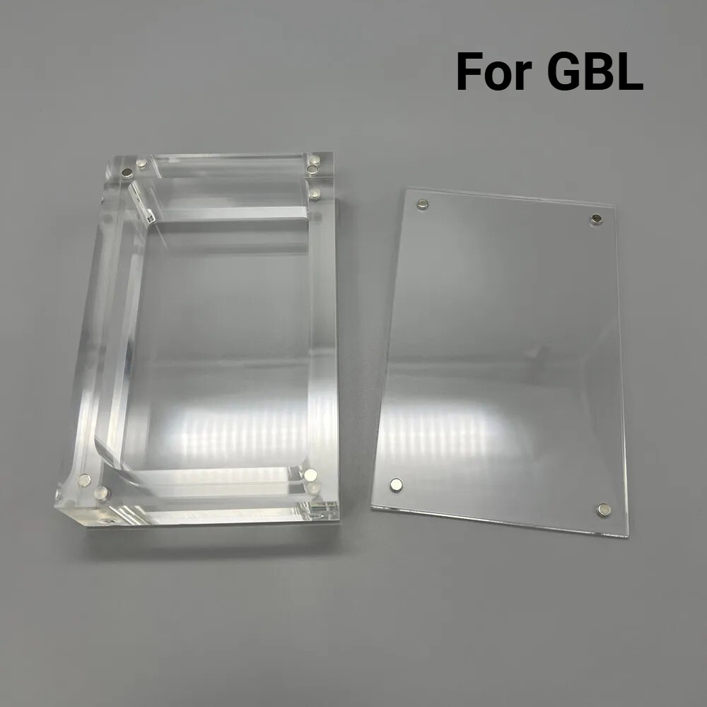 For GameBoy LIGHT GBL Console Acrylic Clear Magnetic Storage Display Box Case