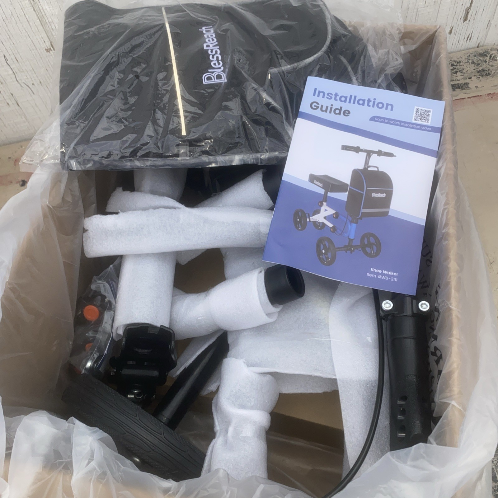 BlessReach Economy Knee Scooter – Steerable Knee Walker