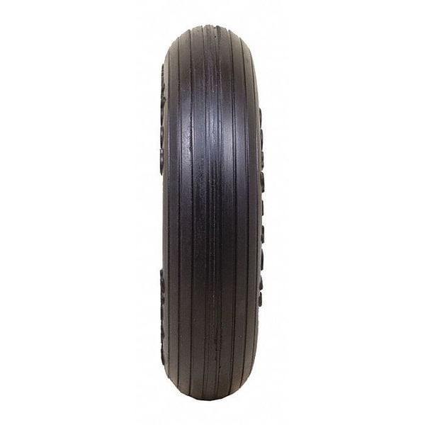 Solid Wheel, Ribbed, 275 Lb. Load Rating, 53Cm61
