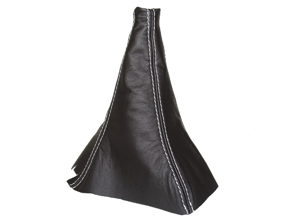 Shift Boot For Toyota Supra MK3 1986-1996 Leather White Stitching