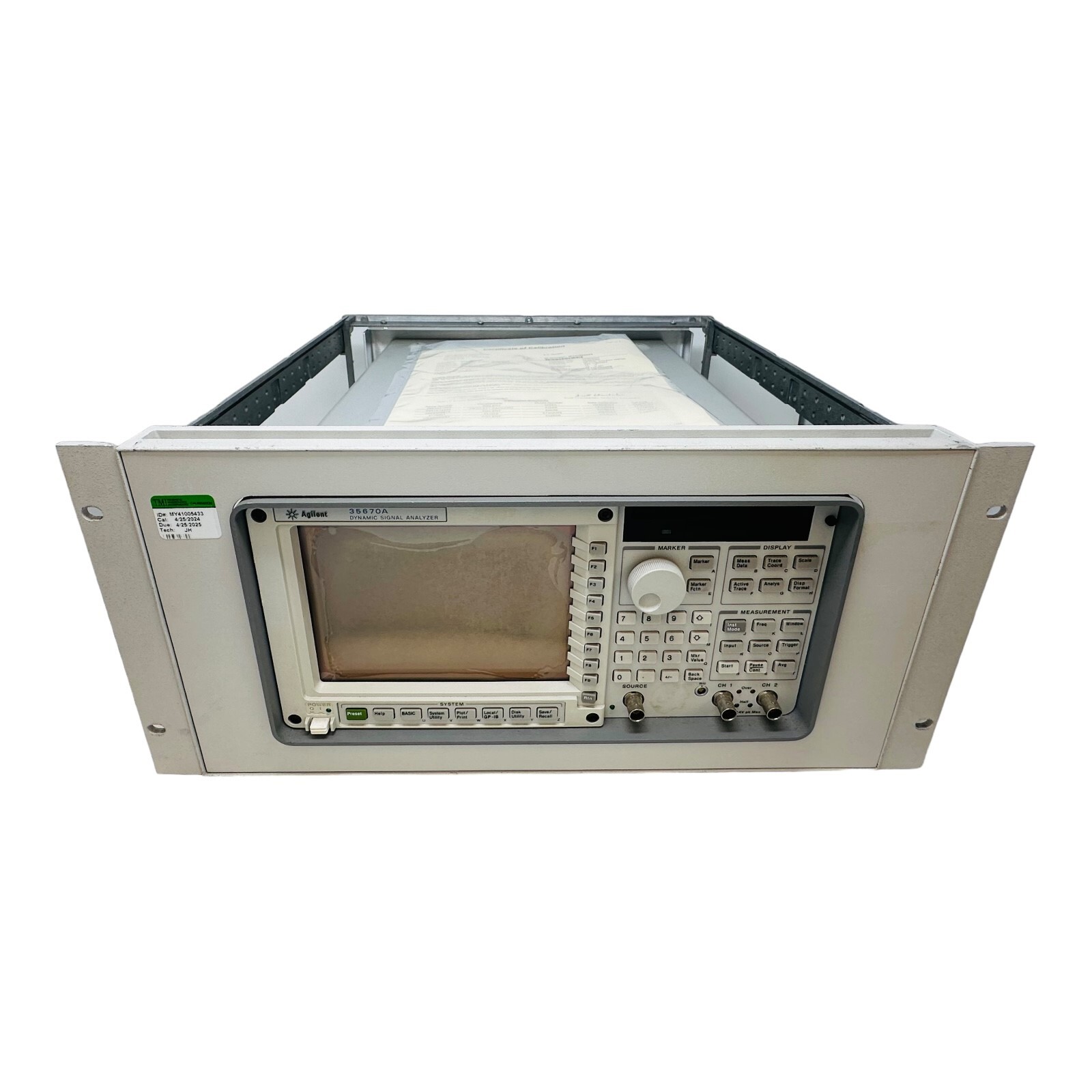 AGILENT 35670A DYNAMIC SIGNAL ANALYZER w/OPT 1D2 1D3 UFC ***TESTED***
