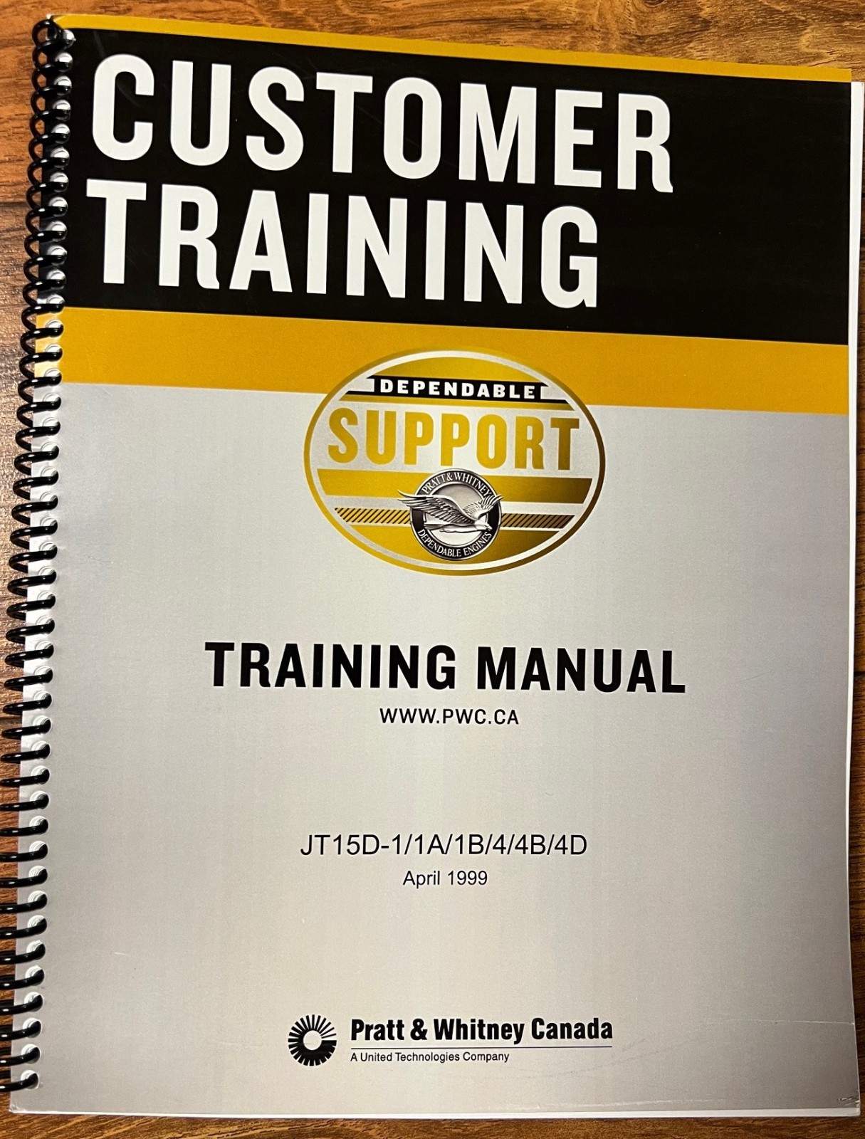 Pratt & Whitney Maintenance Training Manual JT15D-1-1A/1B/4/4B/4D