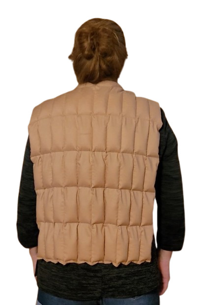 Extra large, full back microwavable rice heat pad