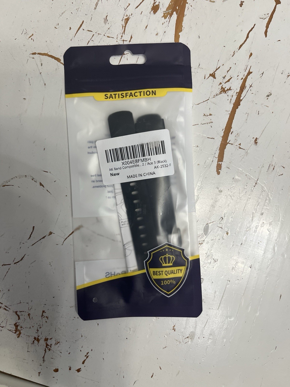 New In Package Black Fitbit 2 Replacement Compatible Wristband. One Size