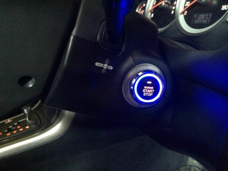 Car Security System Vibration Alarm Ignition Engine Start Push Button Remote C8