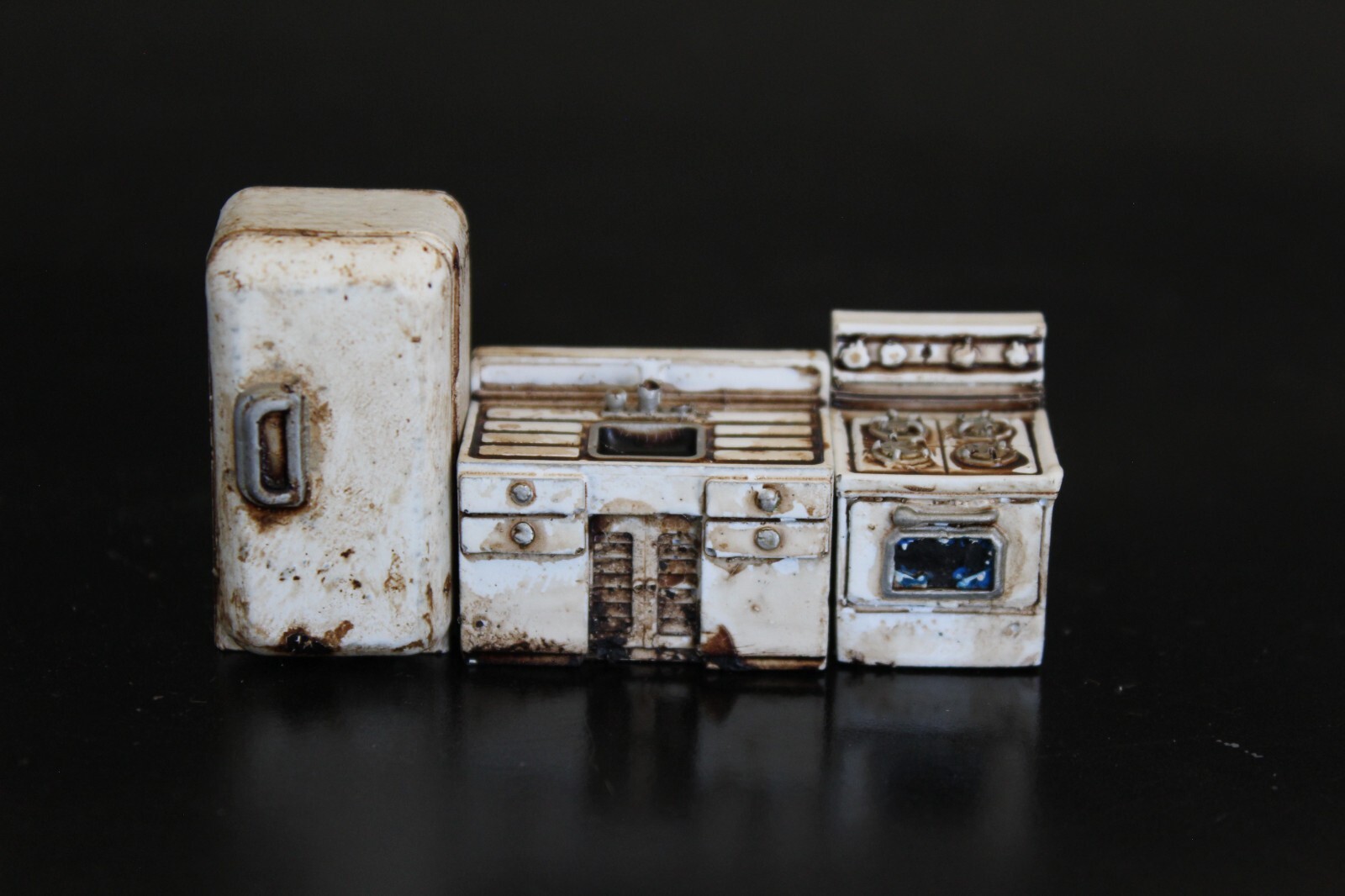 Fallout Wasteland Warfare Painted Kitchen Set Post Apocalyptic Scatter Terrain