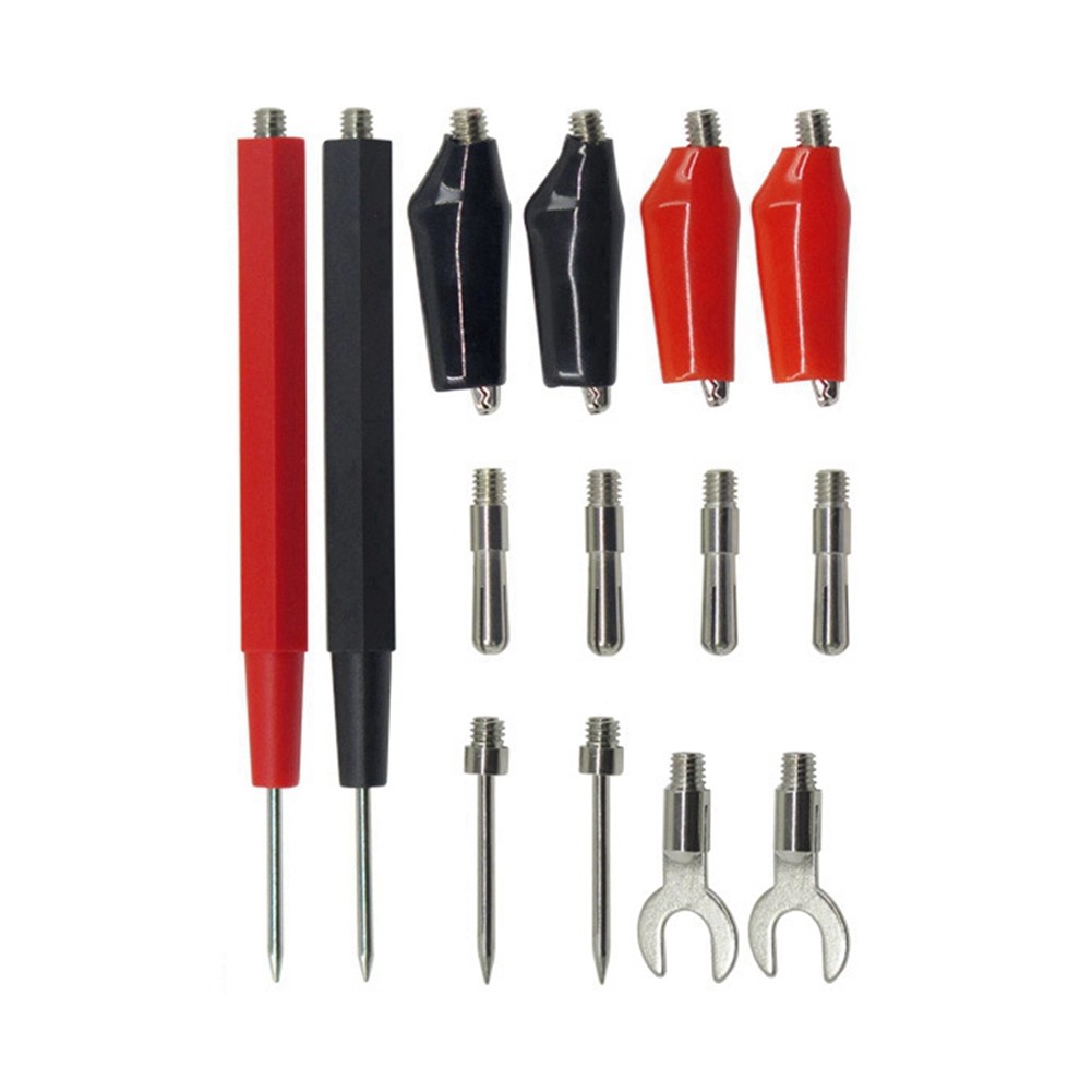 Multimeter Test Leads Kit Replacement Test Wire Set Clips Banana Plugs8583